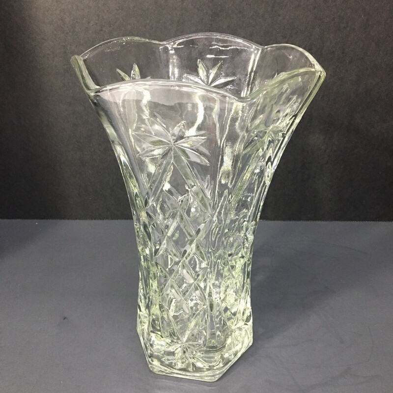 Vintage Pressed Glass Vase
