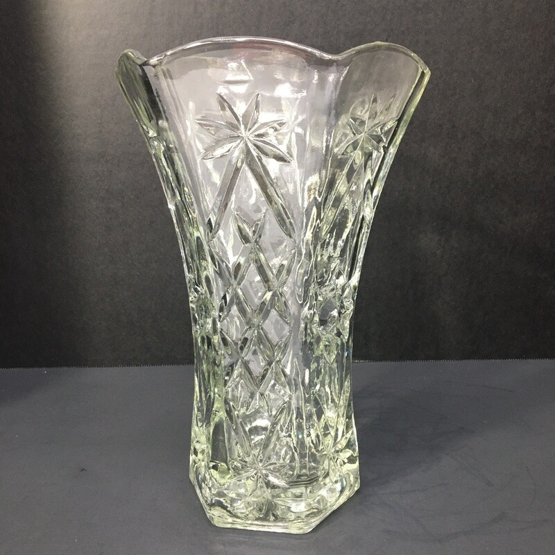 Vintage Pressed Glass Vase