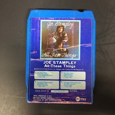 Joe Stampley / All These Things - Sealed 8 Track Tape