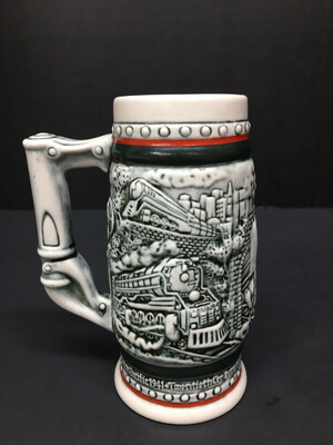 1985 Avon Orient Express Age Of The Iron Horse Trains Railroad Beer Stein