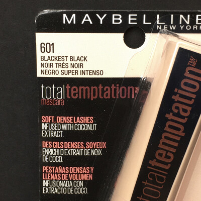 Maybelline New York Total Temptation Mascara 601 Blackest Black