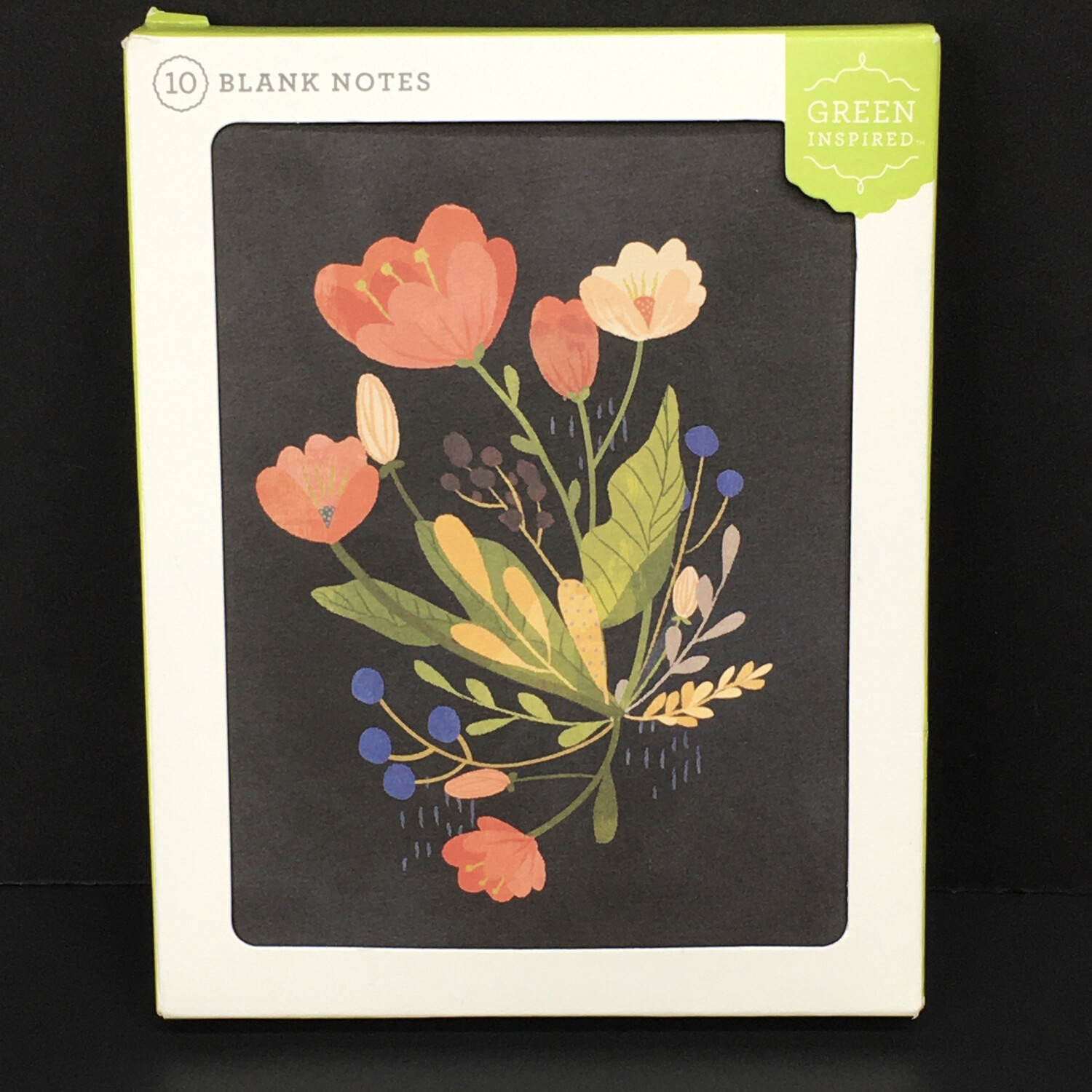 Green Inspired Blank Notes 10 Pack 10 Note Cards With Envelopes