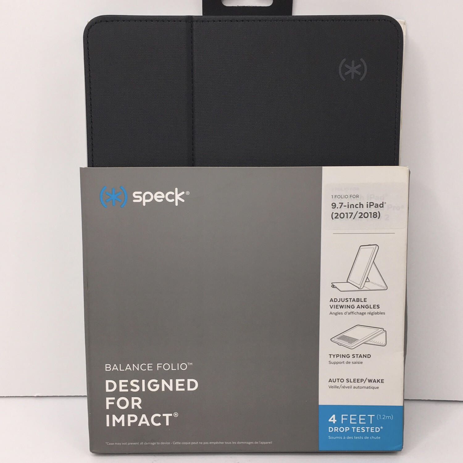Speck Balance Folio Black Designed For Impact For 9.7in iPad