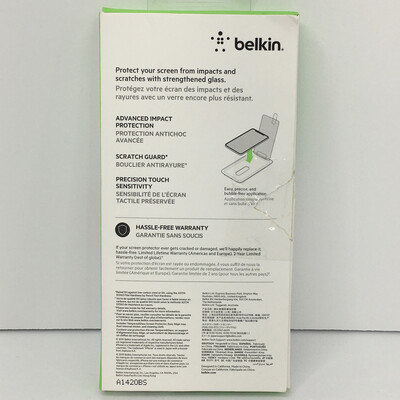 Belkin Tempered Glass Screen Protection For iPhone 11 Pro, iPhone XS, iPhone X