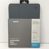 Speck Balance Folio Stormy Charcoal Gray Designed For Impact For 9.7in iPad, 9.7in iPad Pro, iPad Air &amp; iPad Air 2