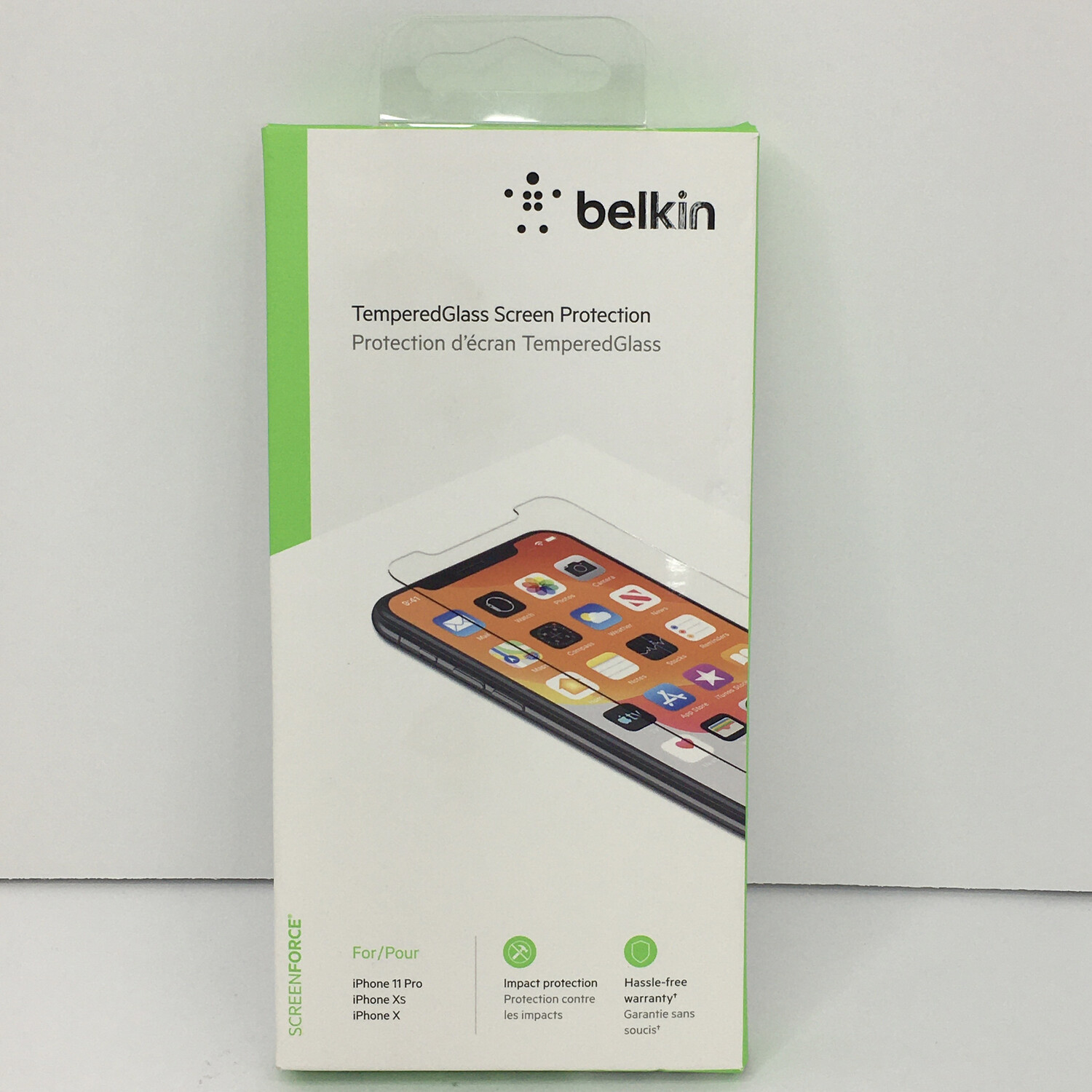 Belkin Tempered Glass Screen Protection For iPhone 11 Pro, iPhone XS, iPhone X