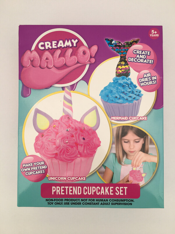 Creamy Mallo Pretend Cupcake Set Make Your Own Pretend Cupcakes