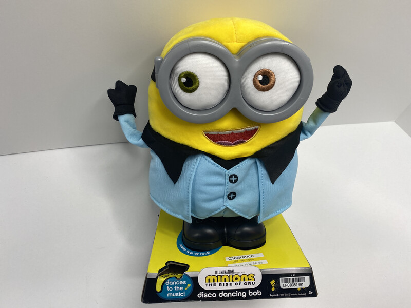 Illuminations Minions The Rise Of the Gru Disco Dancing Bob Feature Plush Toy