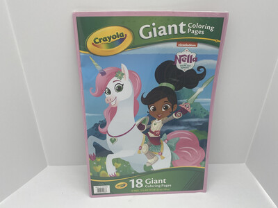 Crayola Nella the Princess Knight Giant Coloring Book 18 Pages