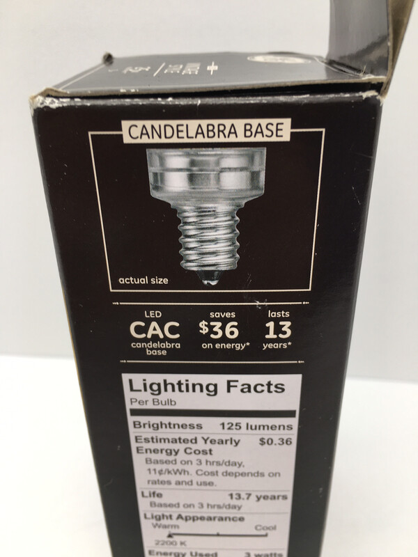GE Vintage Style Us Warm Candle Light 25w Replacement 3w 1 Bulb