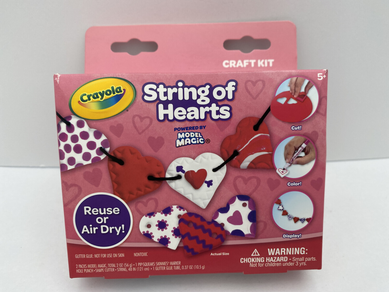 Crayola Valentines String Of Hearts Model Magic Craft Kit