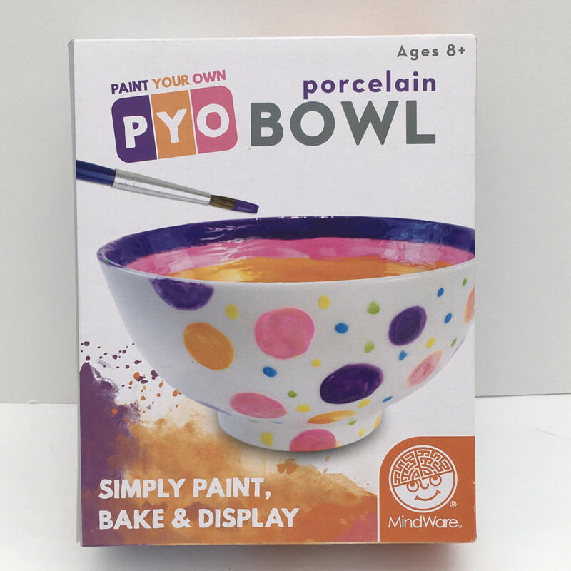 MindWare Paint Your Own Porcelain Bowl PYO