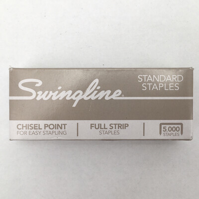 Swingline Standard Silver Staples 25000ct