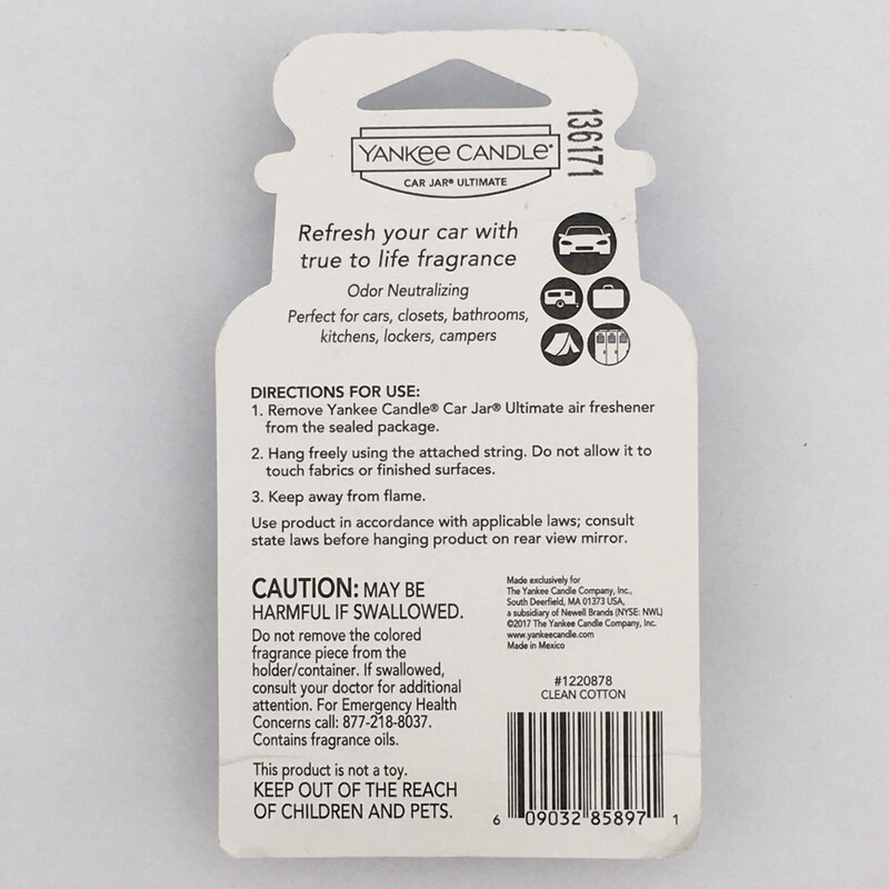 Yankee Candle - Air Freshener Clean Cotton 0.13oz