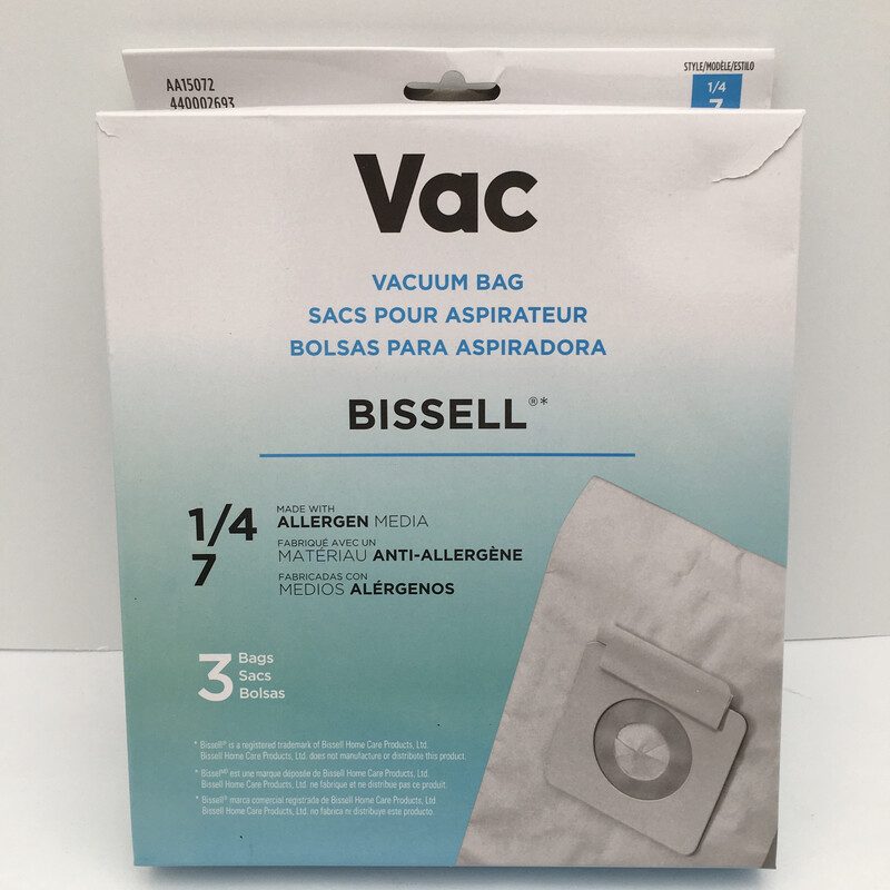Vac Bissell Type 7 Allergen Vacuum Bag
