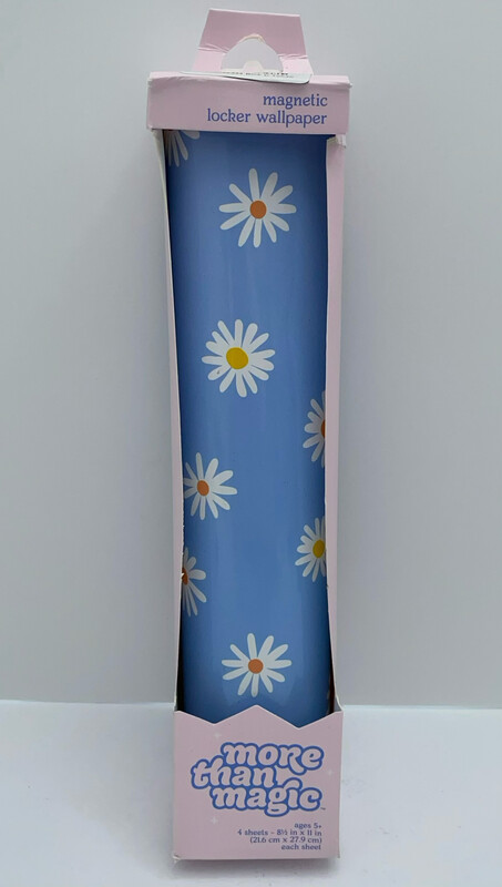 More Than Magic  Girl Talk Magnetic Wall Paper - Daisies 4 Sheets 8.5in X 11in each Sheet