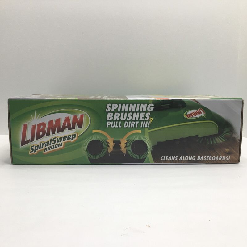 Libman Lightweight Spiral Sweep Push Broom - Green