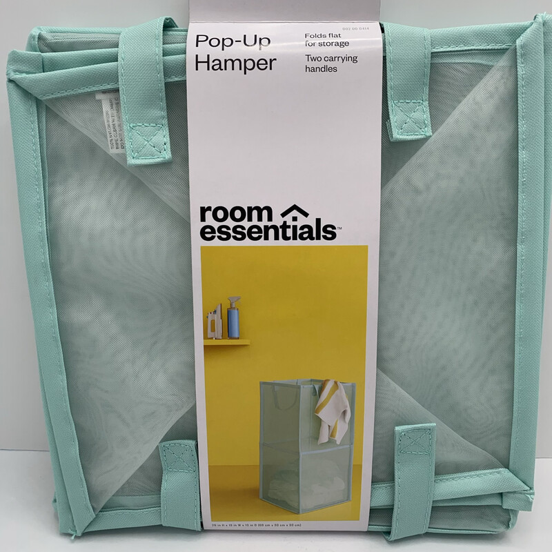 Mesh Laundry Hamper - Aqua - Room Essentials - Rectangular