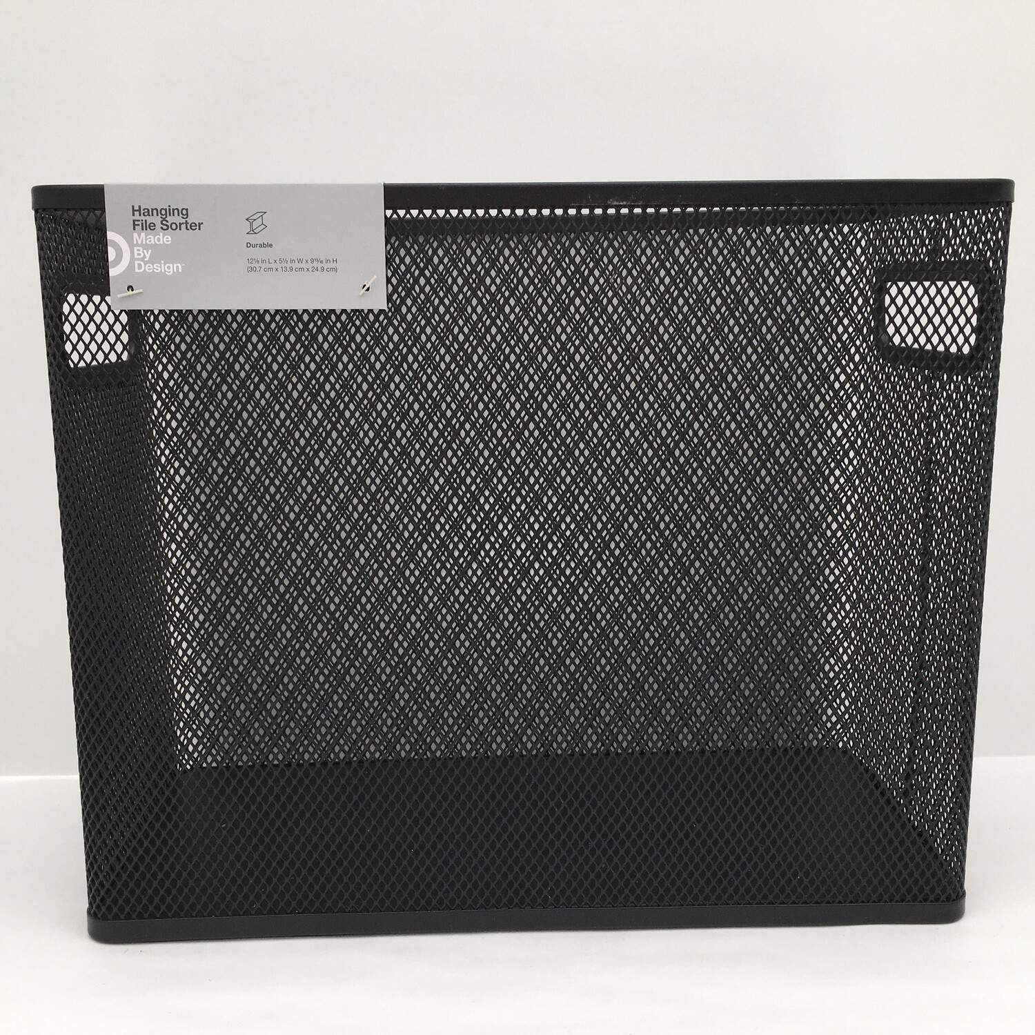 Mesh Hanging File Box Black - Made By Design