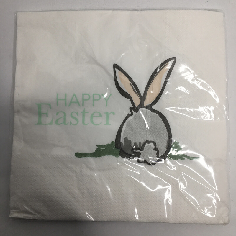 BEVERAGE NAPKINS - EASTER - 3 PLY - 9.5IN W X 9.5IN H - 10 COUNT