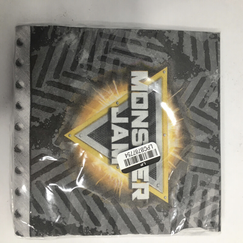 Monster Jam 16ct Beverage Napkin