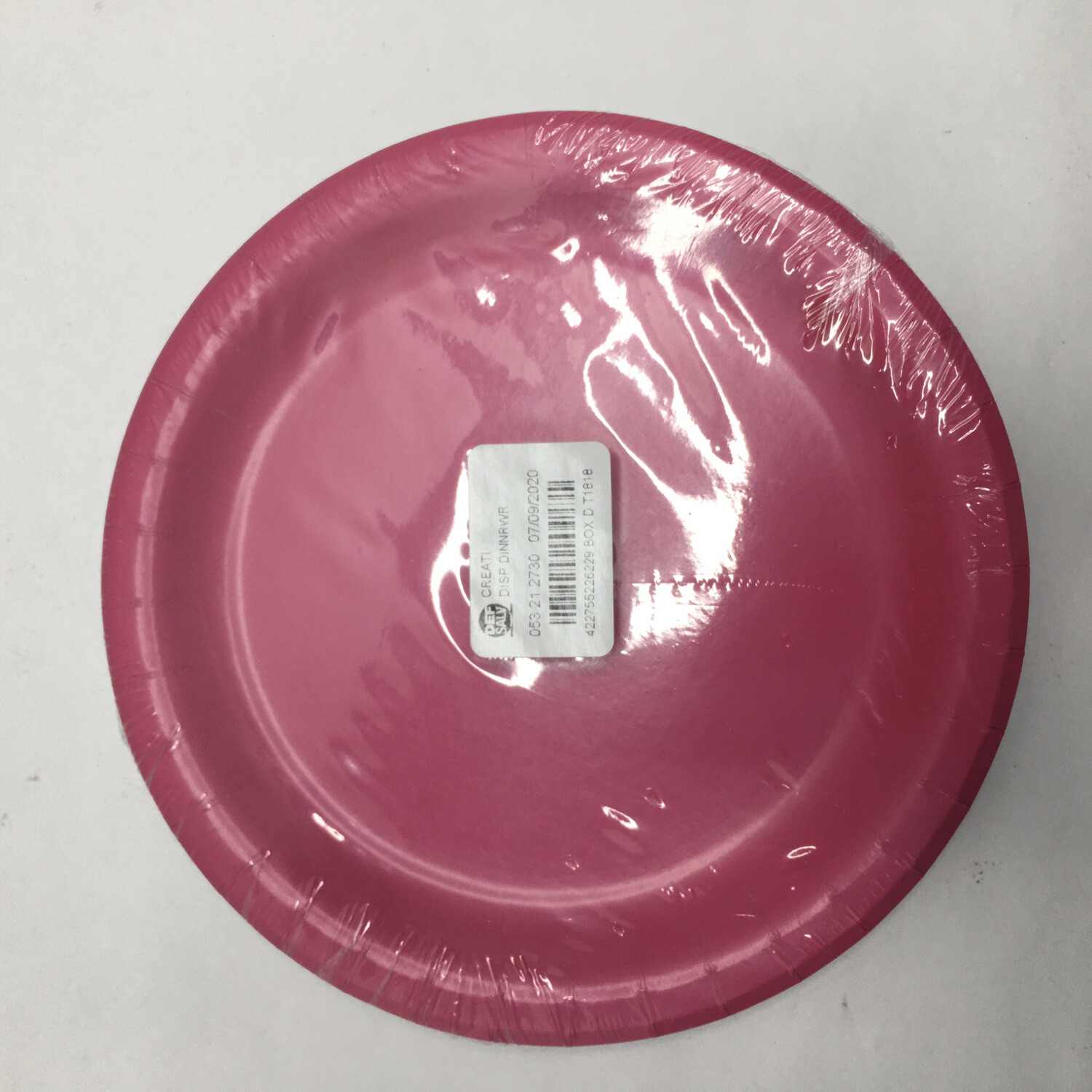 Lunch Plate, 7&quot;, Hot Magenta, 24 Count