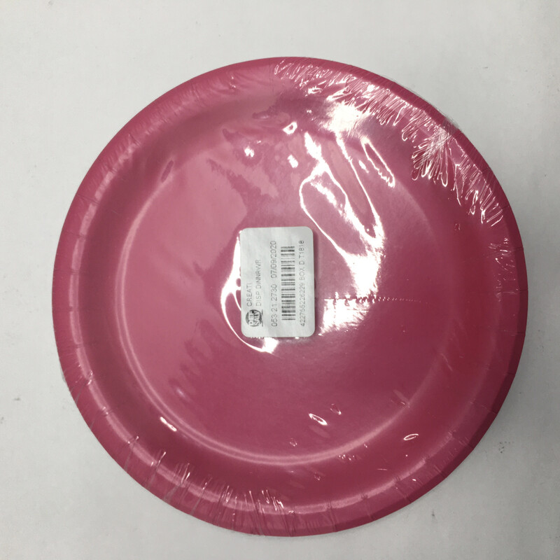 Lunch Plate, 7&quot;, Hot Magenta, 24 Count
