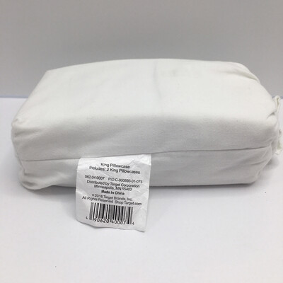 Solid Easy Care Pillowcase Set (King) White - Made By Design