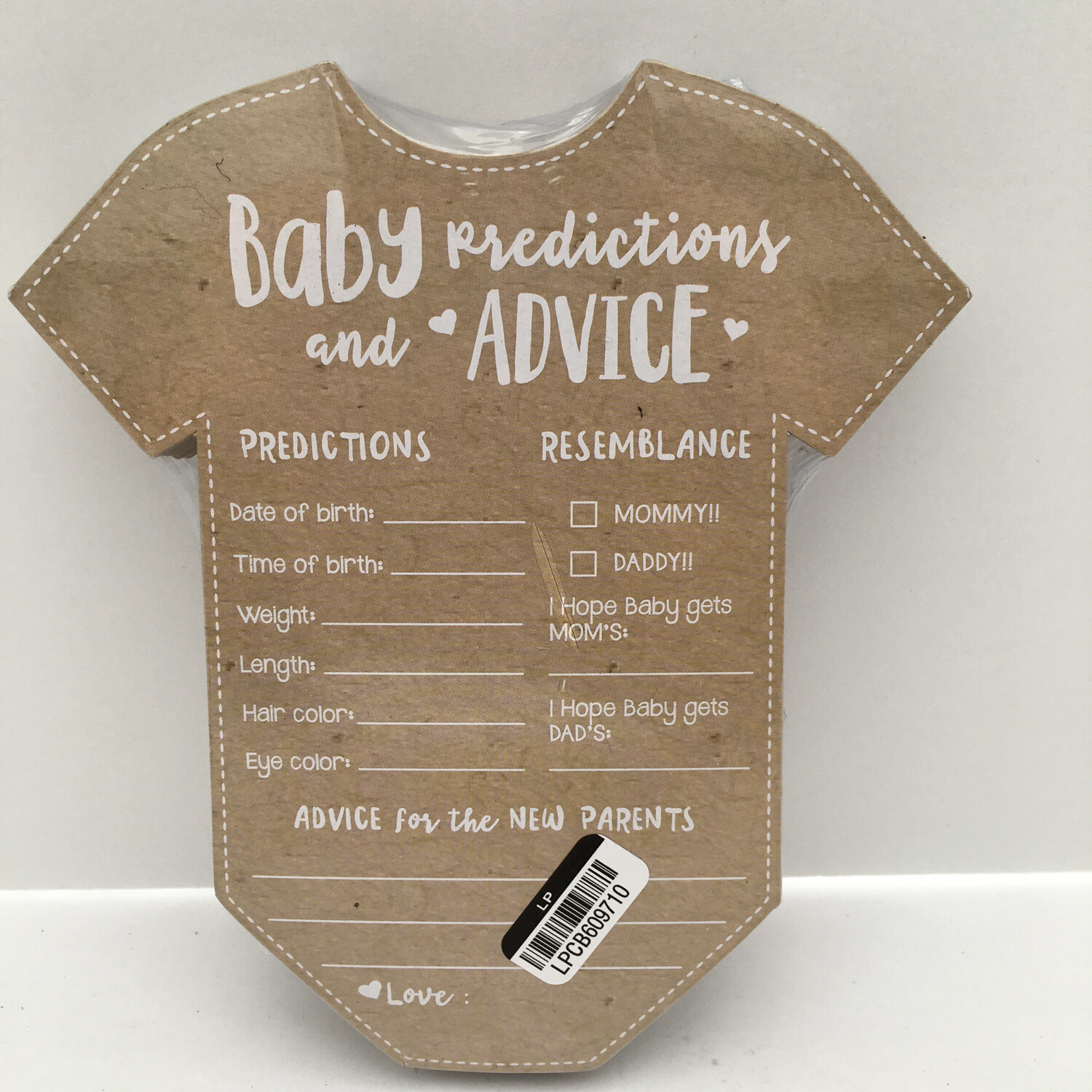 Kate Aspen Baby Clothes Shape Prediction Advice Game Cards - Set of 50