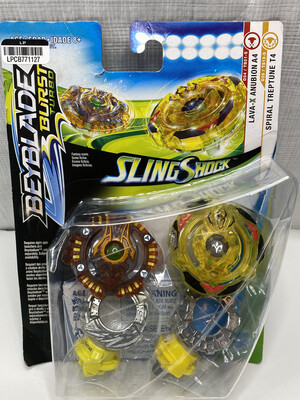 Beyblade Burst Turbo Slingshock Dual Pack - Treptune T4 and Anubion A4