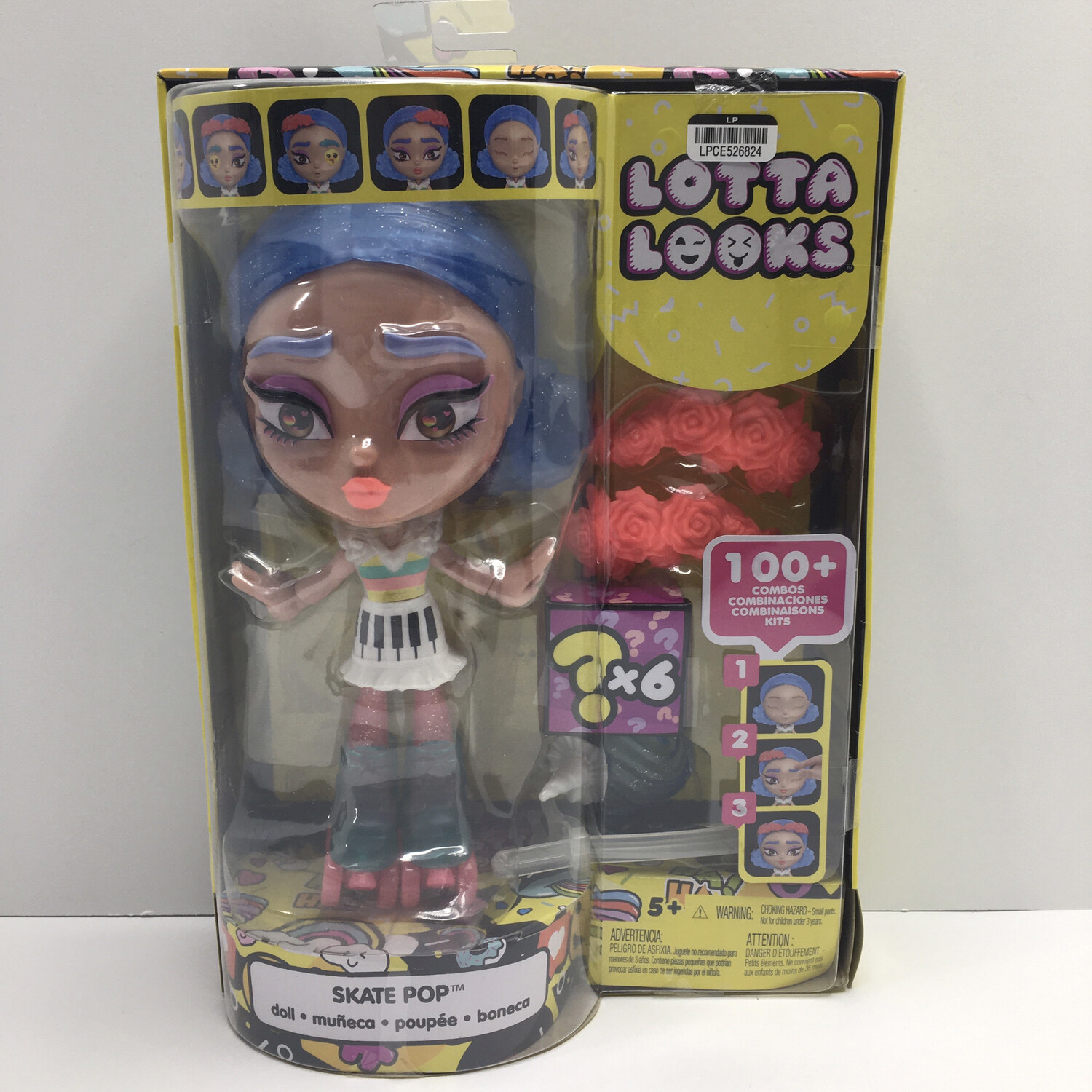 Lotta Looks Skate Pop Doll With 10 Plus Plug/Play Pieces