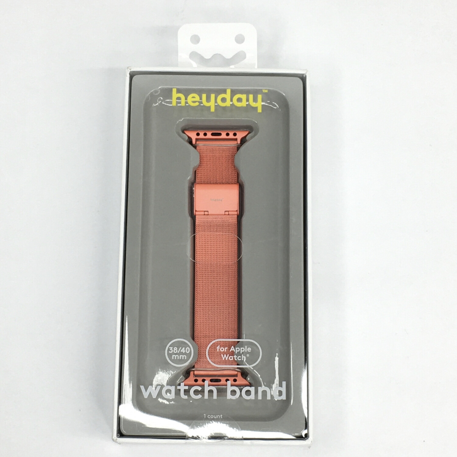 Heyday 38mm-40mm Apple Watch Metal Mesh Band - Coral