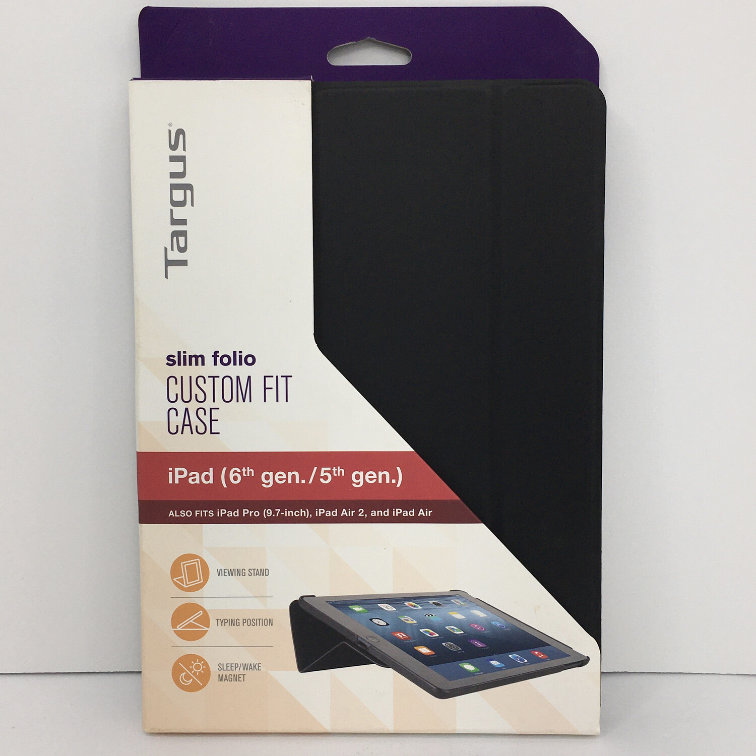 Targus Custom Fit Case for iPad Air, iPad Air2 and 9.7&quot; iPad Pro - Black