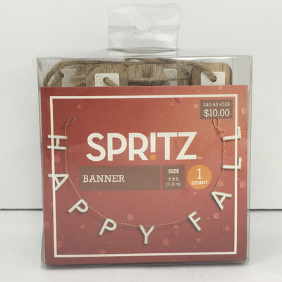 Spritz Happy Fall Banner 6ft Long