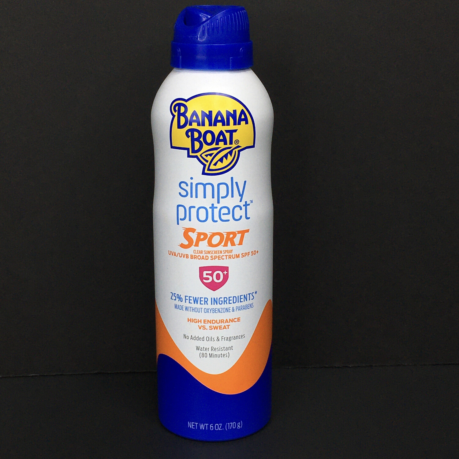 Banana Boat Simply Protect Sport Clear Sunscreen Spray SPF 50 6oz