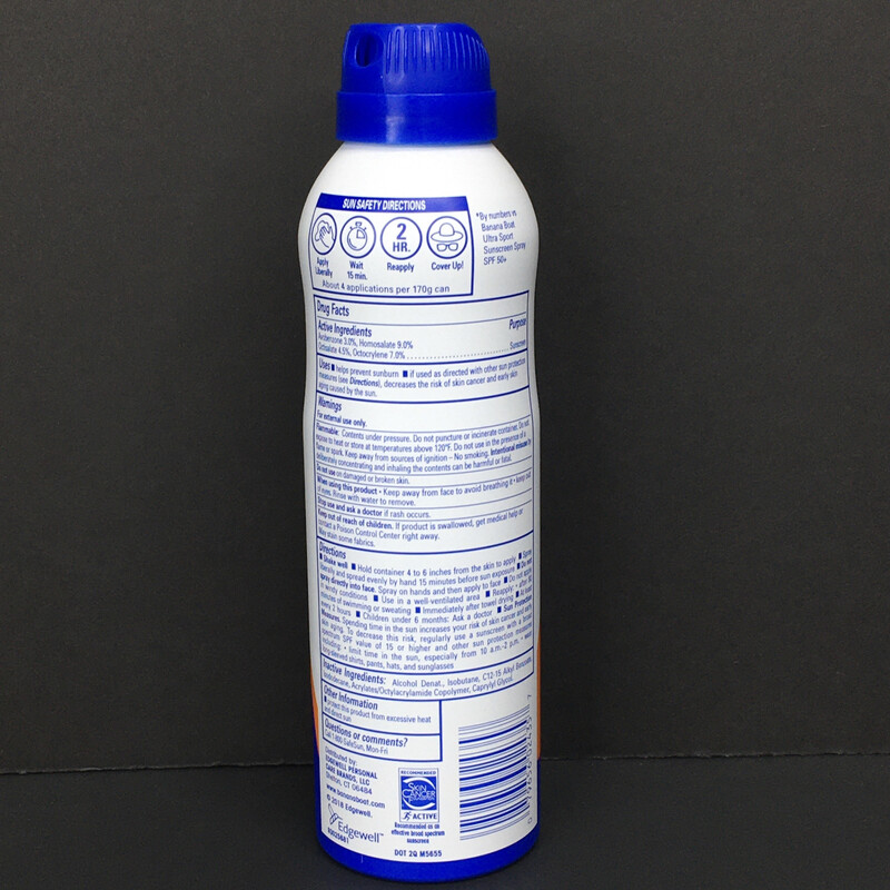 Banana Boat Simply Protect Sport Clear Sunscreen Spray SPF 50 6oz