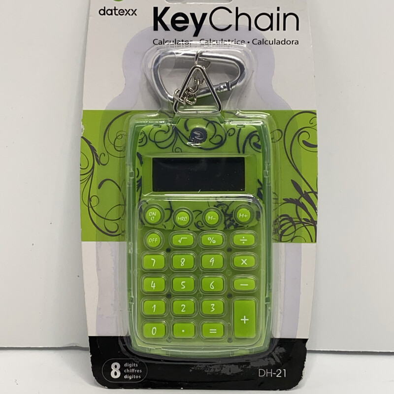 Basic Calculator datexx Silver Pink Green