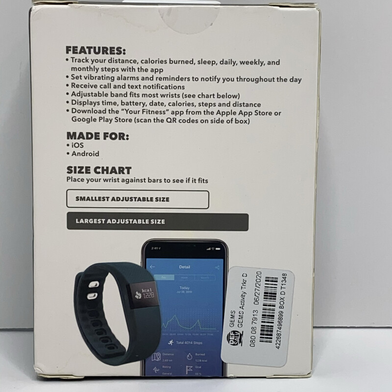 GEMS Activity Tracker - Dark Teal