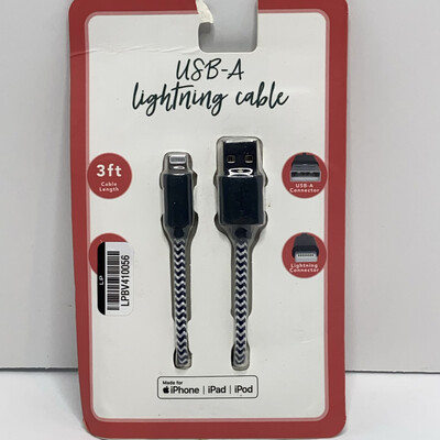 Vivitar USB-A Lightning Cable 3ft
