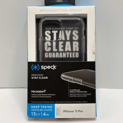 Speck Products Presidio Stay Clear iPhone 11 Pro, Presidio Stay Clear Case, Clear/Clear