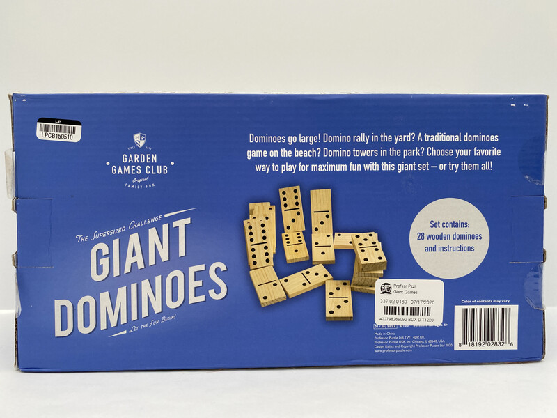 Professor Puzzle 28-Pieces Giant Wooden Dominoes Game