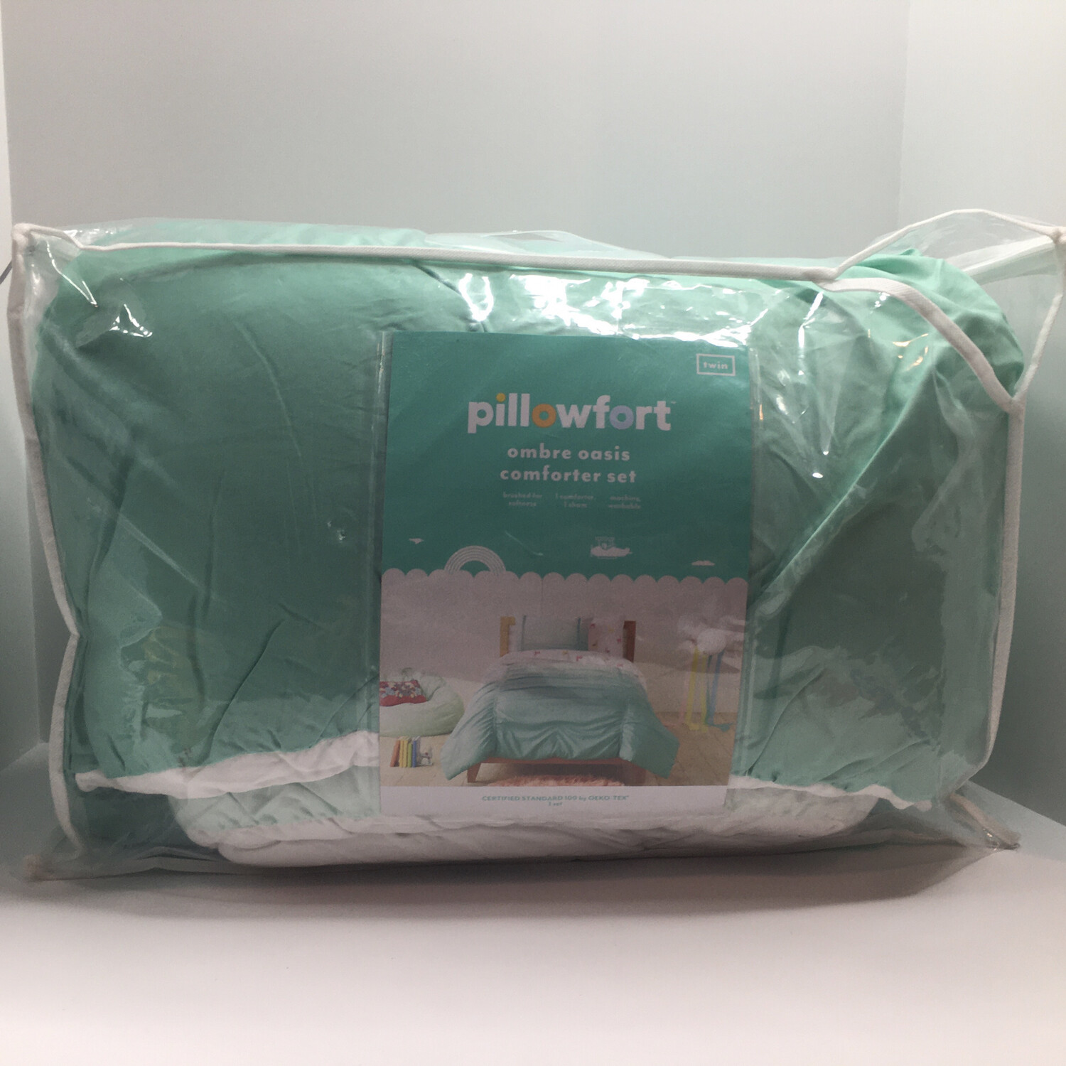 Ombre Oasis Comforter Set Mint Size: Twin - Pillowfort