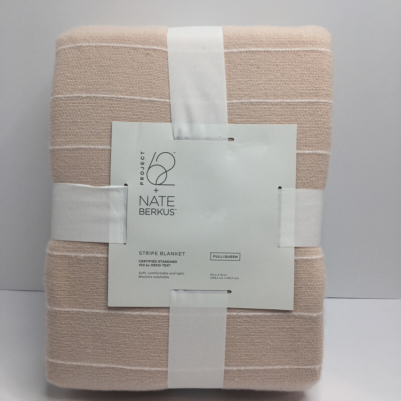 Project 62 + Nate Berkus Striped Bed Blanket - Pink - Size:Full/Queen
