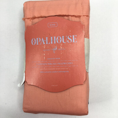 Opalhouse Solid Percale Cotton Pillowcases Coral King