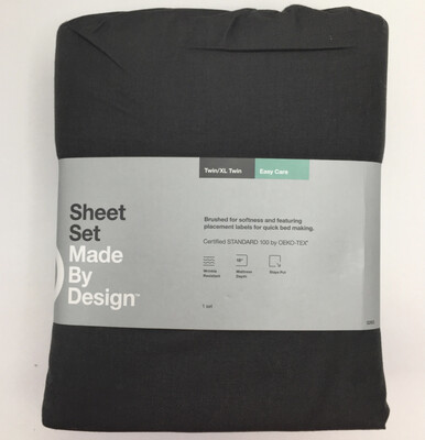 Solid Easy Care Sheet Set (Twin/Twin Extra Long) Navy - Made By Design