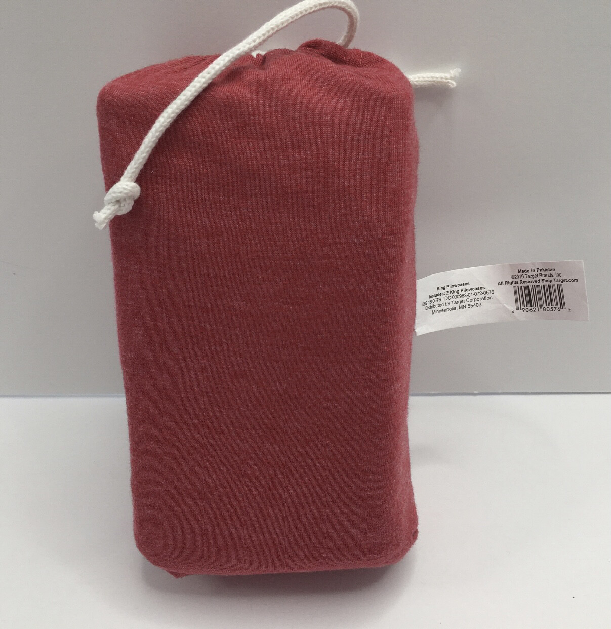 Jersey Pillowcase Set (King) Heather Red - Room Essentials