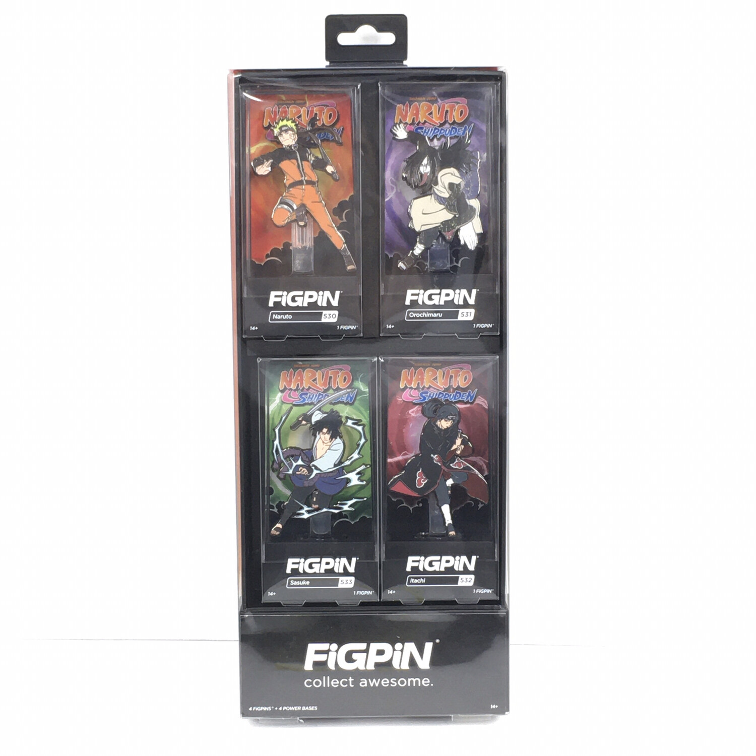 Figpin Naruto Shippuden 4 Pack Naruto 530 Orochimaru 531 Itachi 532 Sasuke 533