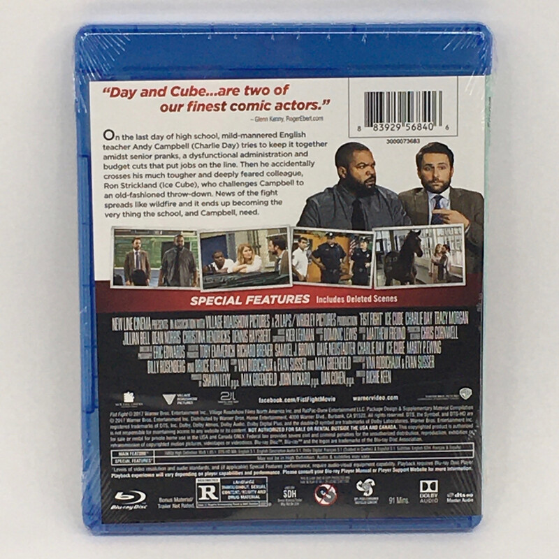 Fist Fight Blu-ray + DVD 2017 Ice Cube, Charlie Day