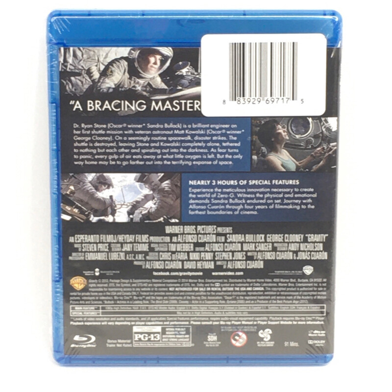 Gravity Blu-ray 2013 Sandra Bullock George Clooney