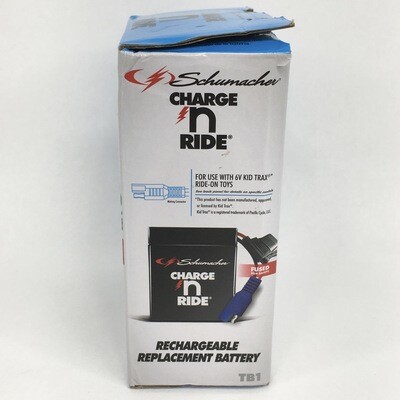Schumacher Charge N Ride Rechargeable Replacement Battery TB1 6v Kid Trax Ride-On Toys